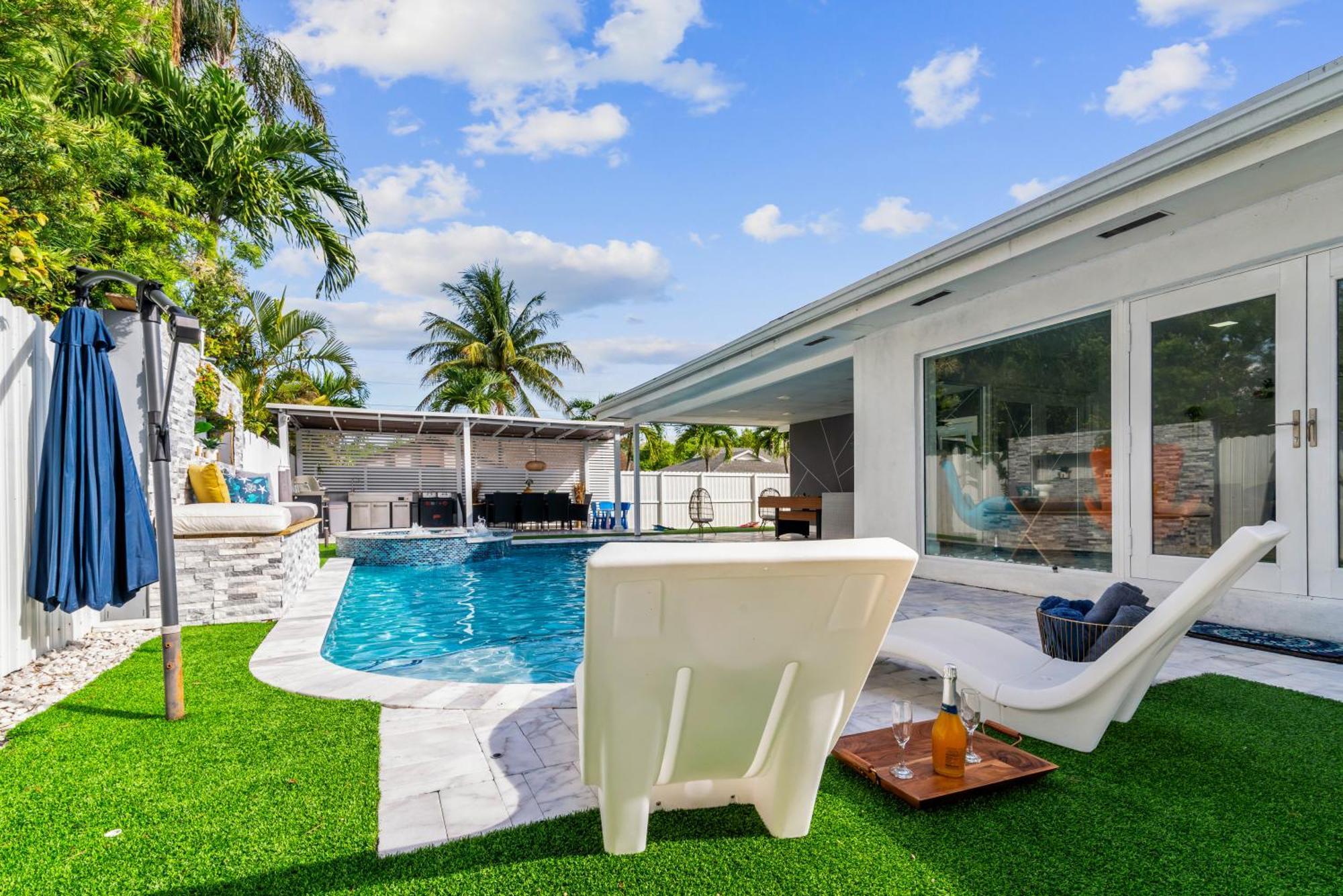 Miami Luxury House W Heated Pool & Jacuzzi Villa Buitenkant foto