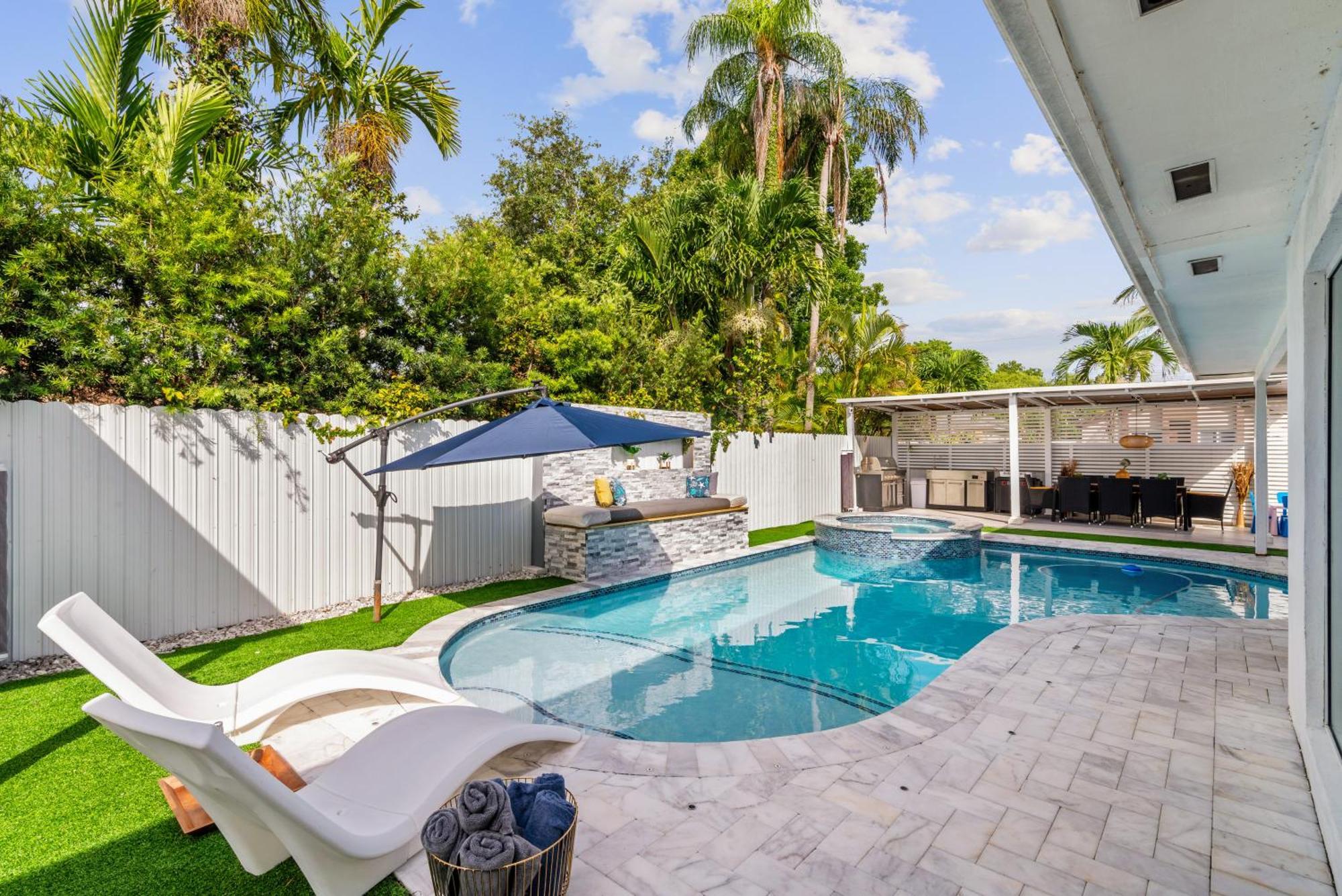 Miami Luxury House W Heated Pool & Jacuzzi Villa Buitenkant foto